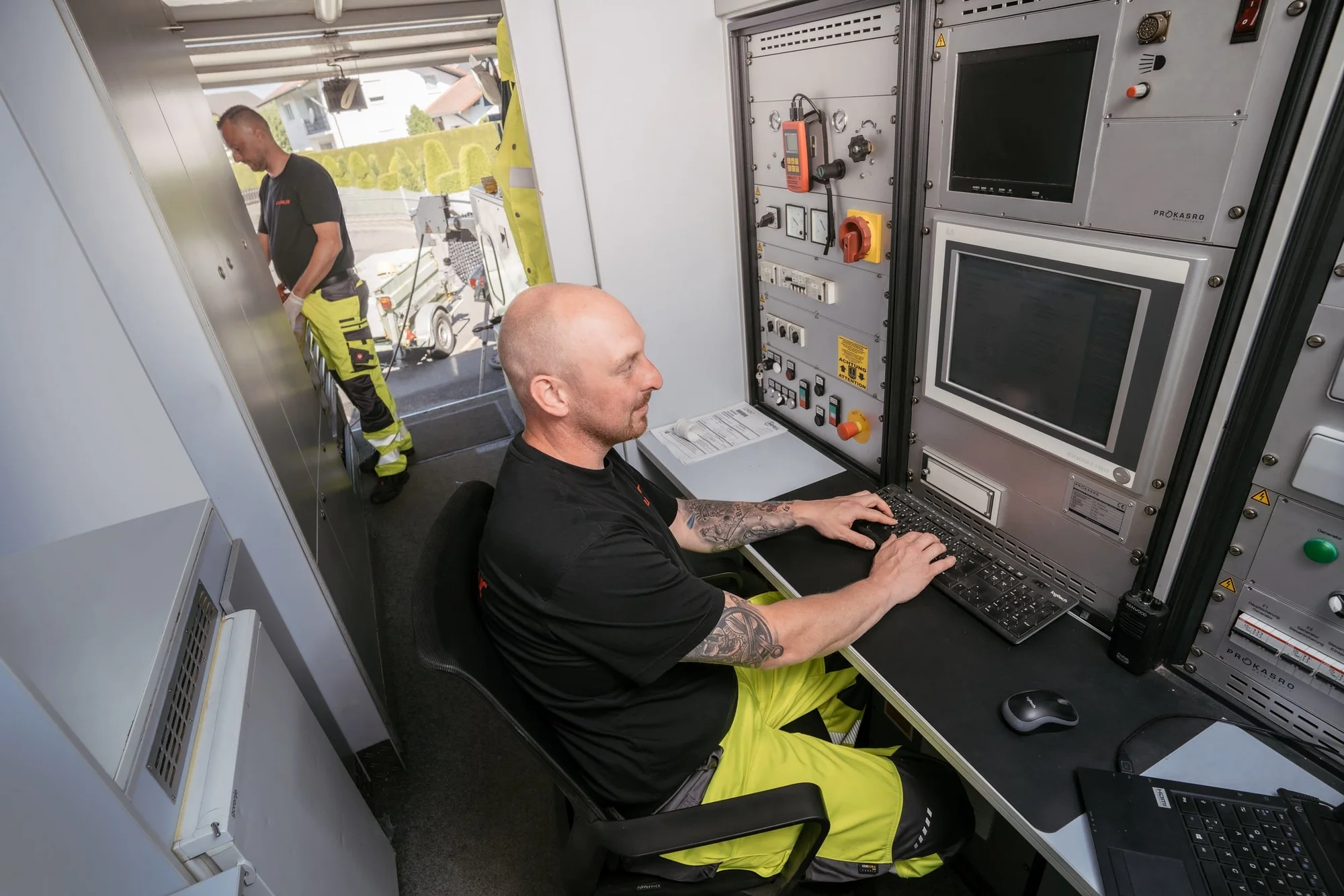 Saugbaggerarbeiten in Erding